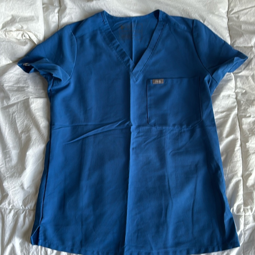 Figs Catarina top. XS. Royal Blue.